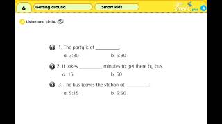 Get Smart 4 Unit 6 Smart Kids Part 4 Listen and Circle page 61