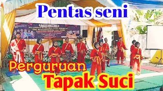 Penampilan seni bela diri, seni kipas,seni tunggal dari perguruan tapak suci yang atraktif.