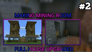 MINECRAFT SURVIVAL WORLD | PART 2| MAKING MINING ROOM