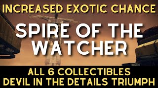 Find ALL 6 Spire of the Watcher Collectibles EASY | Devil in the Details Triumph