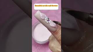 Acrylic nail art flowers 2023 | nail art 2023 beautiful nail art acrylic press on nails #3dnails