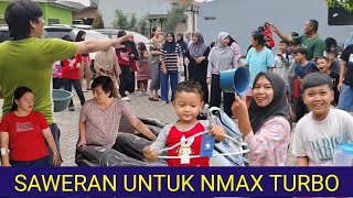 SERU❗ TRADISI SAWERAN UNTUK MOTOR BARU NMAX TURBO 2024 , SEMOGA MEMBAWA MANFAAT DAN KEBERKAHAN, AMIN