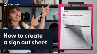 How to create a sign out sheet?