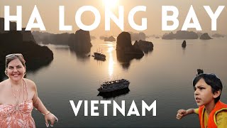 LUX HA LONG BAY 3 day Cruise! WITH KIDS!! Amazing!!! #travelwithkids #vietnam #halongbaycruise