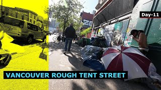 East Vancouver [4k] Homeless street #canada #homeless #vancouver #tentcity