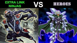 YuGiOh Duel - Extra Link Ninjas vs Hero