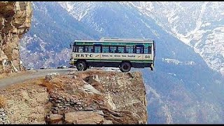 HRTC Dangerous Road Driving 😳 Himachal Pradesh