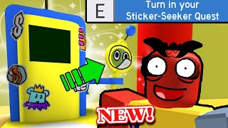 *NEW* Sticker Seeker Test UPDATE In Trading Hub World! + Exclusive Stickers! | Bee Swarm Simulator