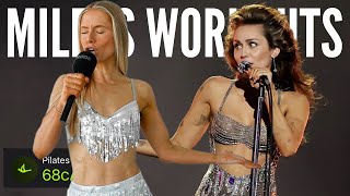 I Did Miley Cyrus Workouts for 30 Days *attempting her Grammy Performance*