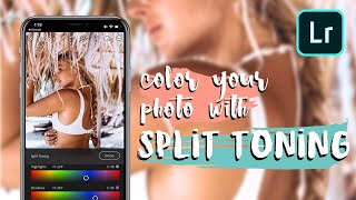 Add COLOR FILTERS to photos in LIGHTROOM on your MOBILE SMART PHONE // how to use split toning