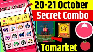 Tomarket Daily Combo 20-21 October || Tomarket Daily Secret Combo Today  | Tomarket correct Answer 🍅