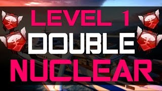 BO2: **WORLD RECORD** LEVEL 1 Double NUCLEAR w/DEFAULT CLASS || Kärpänen...