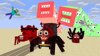 Monster School : THOMAS FAMILY 3 NEW TRAIN GIRLFRIEND |CHOO CHOO CHARLES ATTACK -Minecraft Animation