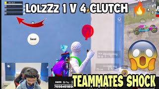 LolzZz Gaming Solo Clutch | LozZz Best Clutches In Conqueror Lobby🥶