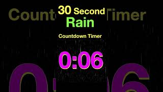 30 Second Rain Countdown Timer