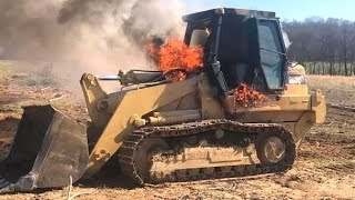 MEGA Cold Smoke BULLDOZER DIESEL Engine Starts and Heavy Sound