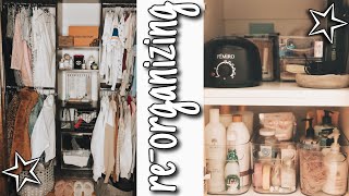 re organizing my bathroom & closet! (it's looking kinda rough)