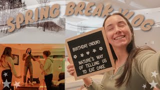 SPRING BREAK VLOG 2023 | skiing, birthday parties & more