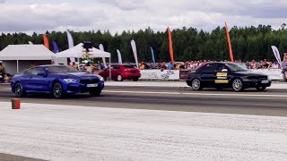 Audi A4 B5 Quattro 2.7BiT vs 2019 BMW 840d 3.0td xDrive 1/4 mile drag race