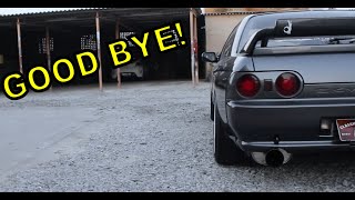 TAKING THE R32 SKYLINE FOR PAINT + INSATLLING GTR QUARTER PANELS ON 4 DOOR SKYLINE!!!