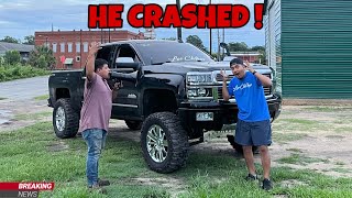 HE CRASHED INTO A WHAT?!