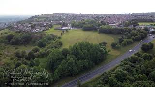 Drone Flight around Shipley from Windhill