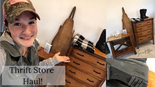 I scored BIG on this thrift haul! Thrift store shopping haul!