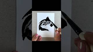 Ink Process Painting #shorts #ytshorts #painting #colorpainting #drawing