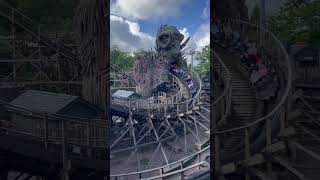 The Amazing Wicker Man! Alton Towers Awesome Wooden Coaster #altontowers #wickerman #gci