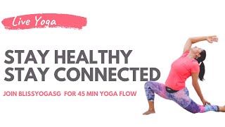 Live Yoga Monday 6PM (SGT)  | BlissYogaSg  | Stay Healthy & Connected