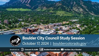 October 17, 2024 City of Boulder City Council Meeting