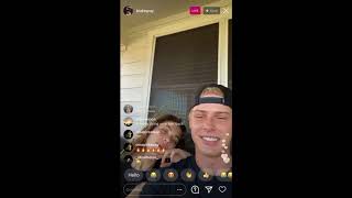 Blake Gray and Amelie Zilber Instagram live 07/11/20