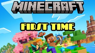 FIRST TIME PLAYING MINECRAFT LIVE!!