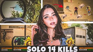 Lots of Intense Fights |Solo 14 kills | GirlGamer | BGMI