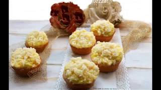 Muffin mimosa con crema pasticcera