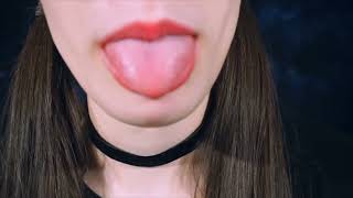 Asmr Lens licking| wet Ear licking