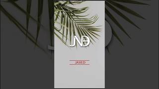 Javed Name logo design #shorts #shortvideo #shortsvideo #logo #art #coreldraw #trending #javed