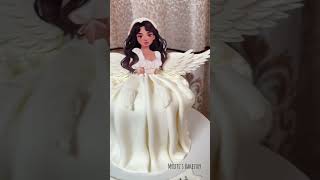 Fairy theme cake 🤍 #bd #cake #reach #themecake #cakedecorating #bangladesh #fairy #viralvideo