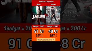 Jailer Vs varisu movie comparison #shorts