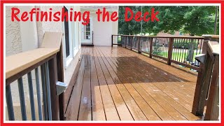 Refinishing the Deck with Cabot Gold Stain