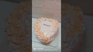 #heartshapecakedesign #whiteforestcake #youtubesubscribers #shorts #shortvideo