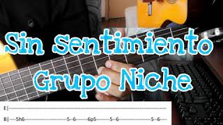 Sin sentimiento [Grupo Niche] Tutorial de Guitarra por Charly Villa