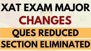 Big update | XAT exam major changes: Less questions, section eliminated | How to prepare now?