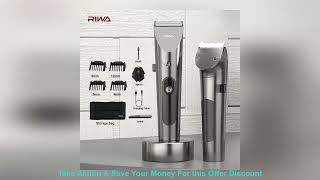 RIWA Electric Hair Clipper Washable Rechargeable Variable Speed