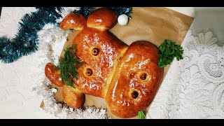 Воздушный пирог-БЫК, с курицей и грибами. Простой в приготовлении!