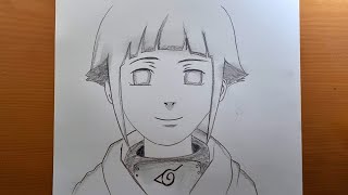 como desenhar Hinata Hyuga do naruto || Como desenhar anime passo a passo