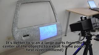 Optimscan-5M Metrology 3D Scanner Scanning Tips without Turntable