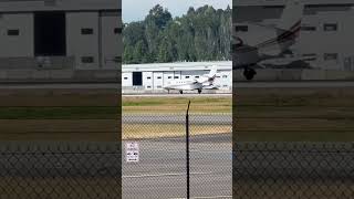 Bombardier Global 500 taking off from BFI #bombardier #privetjet #takeoff