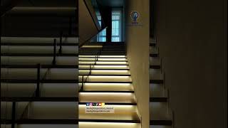 Motion Sensor LED Stairs Lights #youtubecontent #modernlights #stairs#viral#trending #trendingshorts