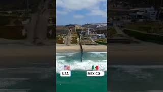 🇺🇸 EASY BORDER CROSSING 🇲🇽 #mexico #usa #life #viral #sad #love #travel #lifestyle #water